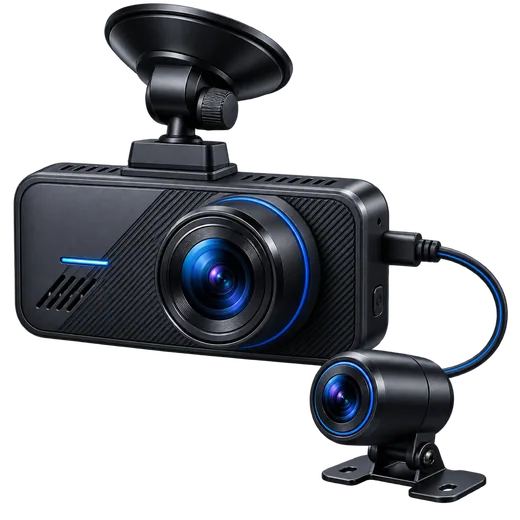 Kit de dashcam delantera y cámara trasera