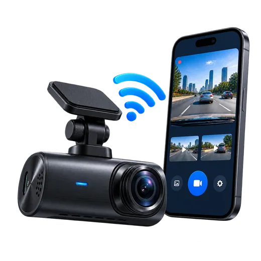 Dashcam conectada por WiFi a una aplicación móvil